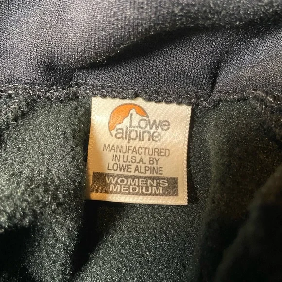 Lowe Alpine Vintage Polartec Fleece Vest Gorpcore Techwear Black Medium - Picture 4 of 5